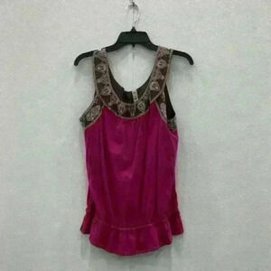 Ric Rac Top. Size L. Hot pink. New with tags